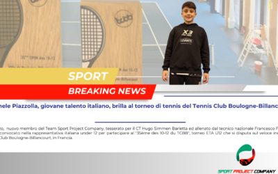 Michele Piazzolla, giovane talento italiano, brilla al torneo di tennis del Tennis Club Boulogne-Billancourt 2024